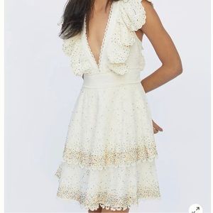 Farm Rio Beaded Eyelet Dress
